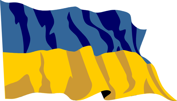 Ukraine flying flag png