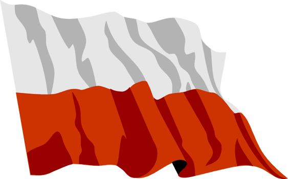 Poland flying flag png