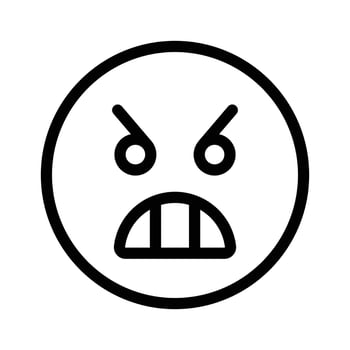 Have a look at this amazing icon of angry emoji, premium vector