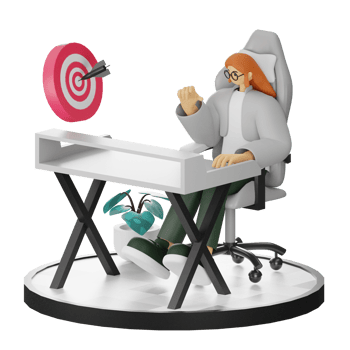 3D Illustrations of Achieving Goals png