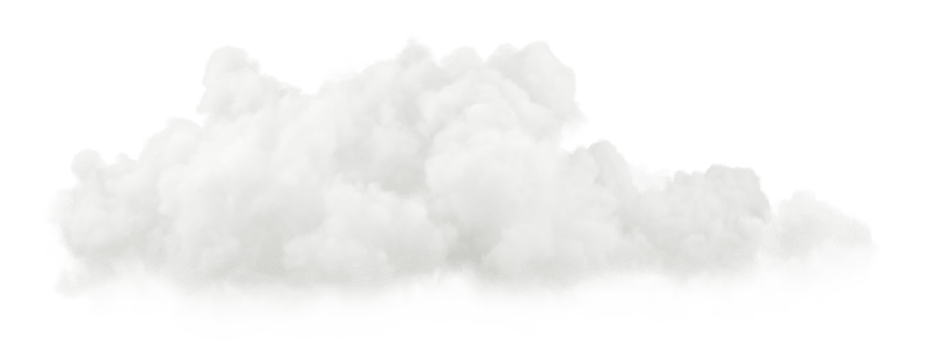 Natural soft cloudscape fluffy 3d illustration on transparent backgrounds png