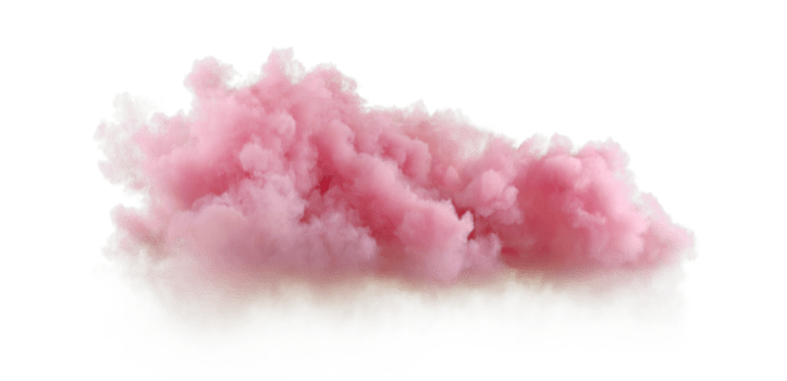 Evening soft clouds abstract on transparency backgrounds 3d rendering png