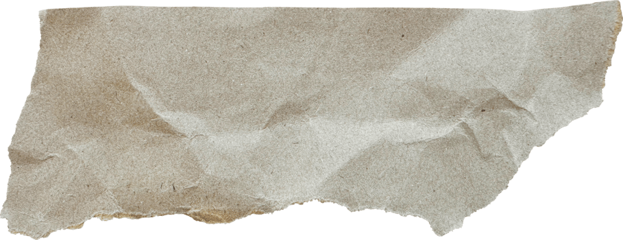 Brown Textured Torn Crumpled Old Paper Piece png