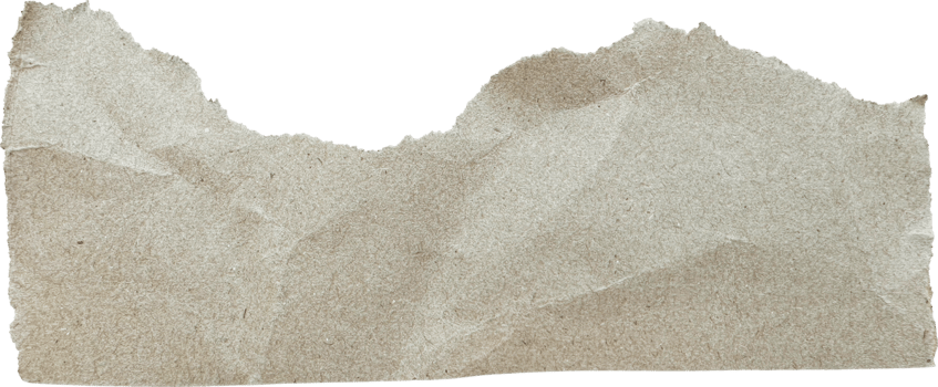 Brown Textured Torn Crumpled Old Paper Piece png