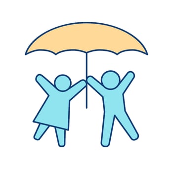 Child Care Assistance Welfare Icon vector