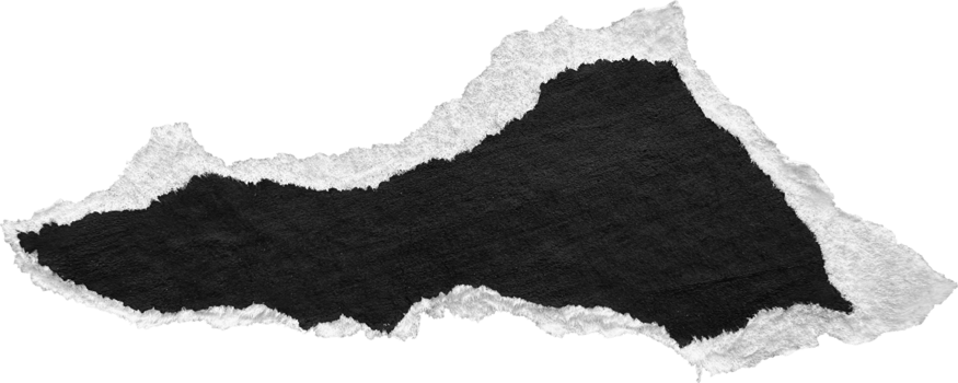 Black and White Torn Paper Piece png