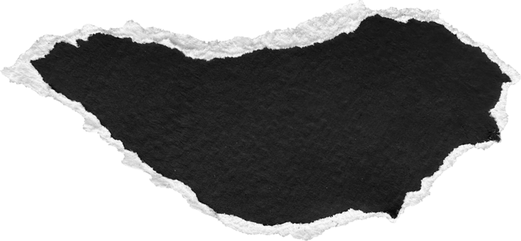 Black and White Torn Paper Piece png