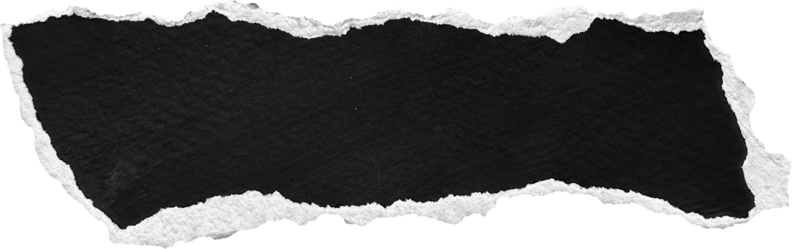 Black and White Torn Paper Piece png