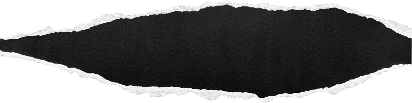 Black and White Torn Paper Piece png