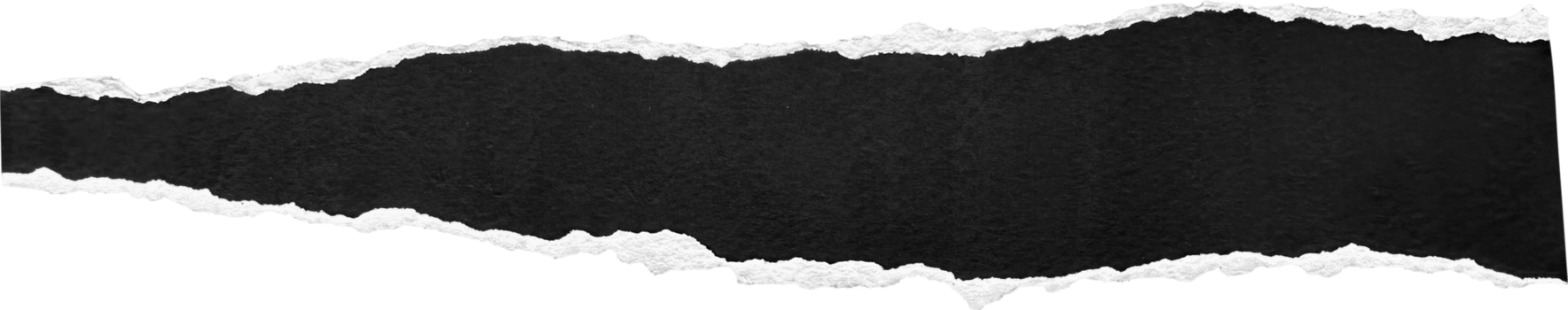 Black and White Torn Paper Strip png