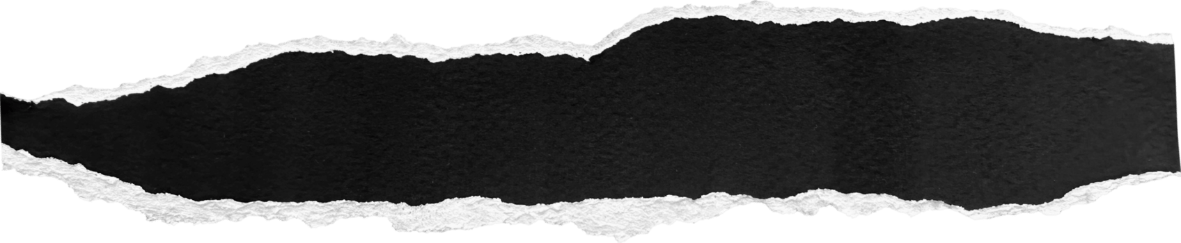 Black and White Torn Paper Strip png