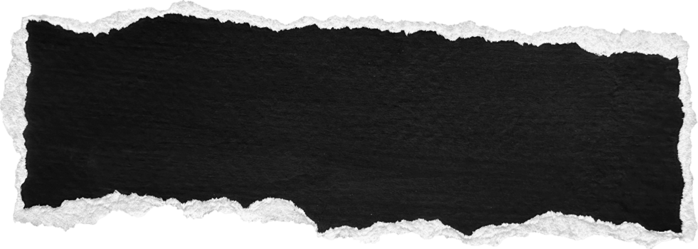 Black and White Torn Paper Piece png
