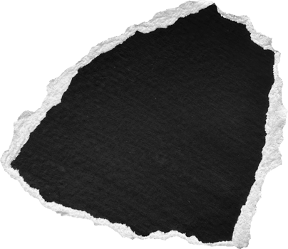 Black and White Torn Paper Piece png