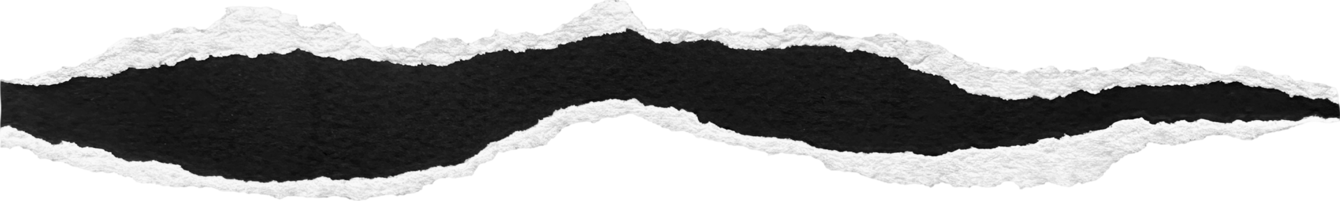 Black and White Torn Paper Strip png