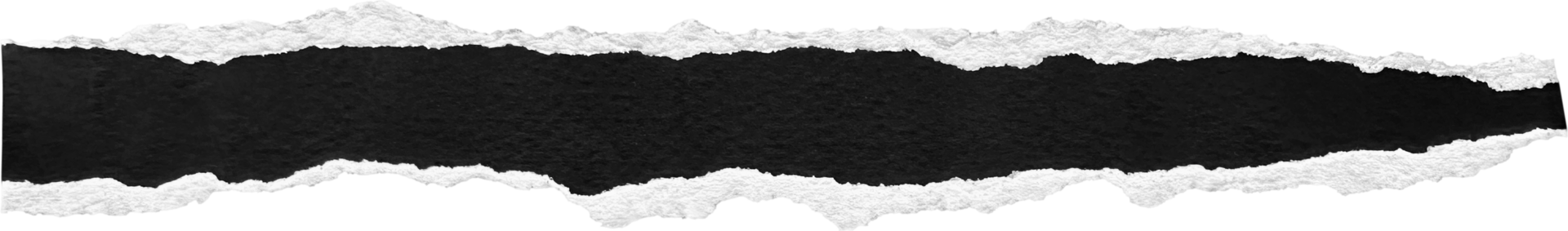Black and White Torn Paper Strip png