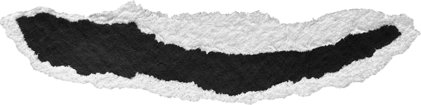 Black and White Torn Paper Piece png