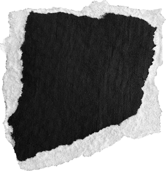 Black and White Torn Paper Piece png