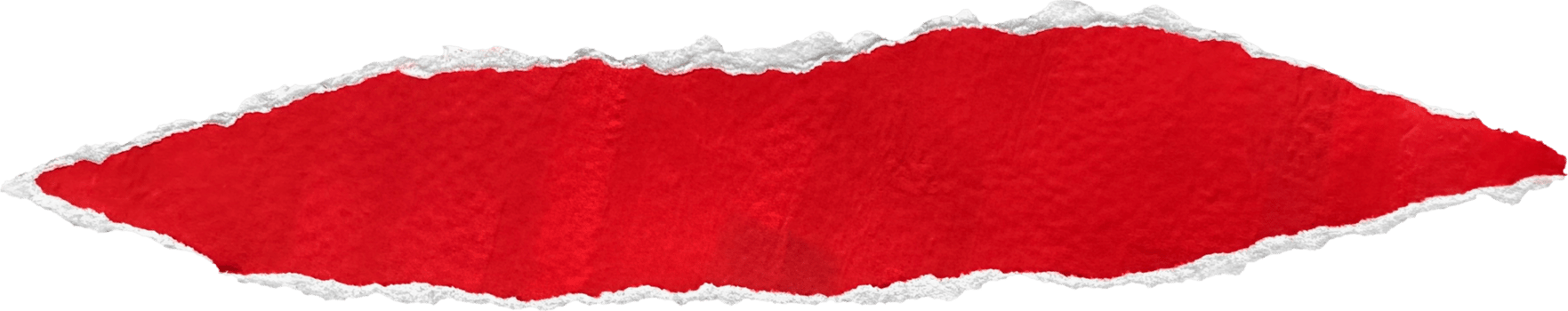 Red and White Torn Paper Piece png