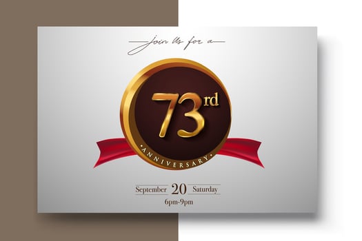 73rd Anniversary logo vector