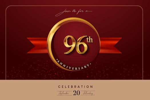 96th Anniversary logo vector