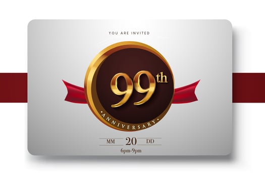 99th Anniversary logo vector