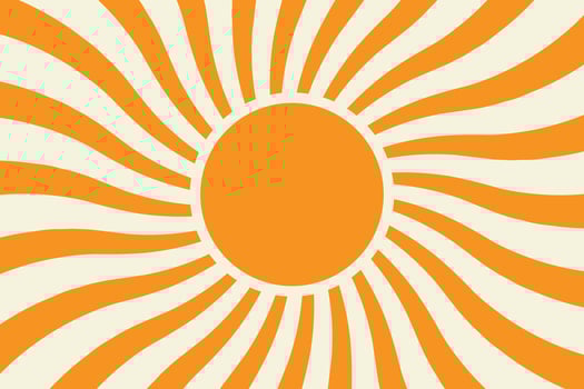 vintage retro sunburst background sun with rays vector
