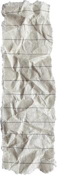 Brown Torn Crumpled Old Craft Lined Paper Piece png