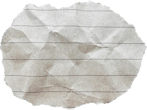 Brown Torn Crumpled Old Craft Lined Paper Piece png