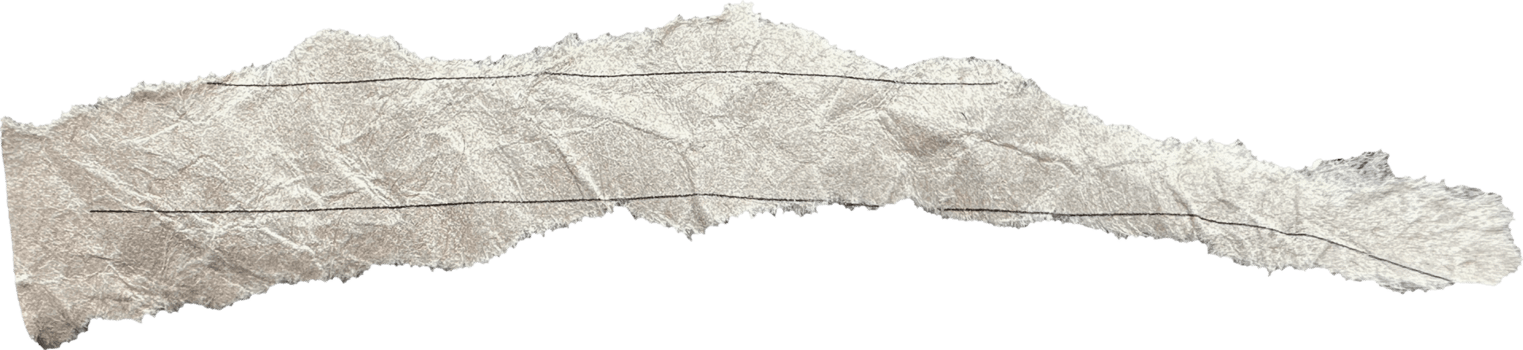 Brown Torn Crumpled Old Craft Lined Strip png