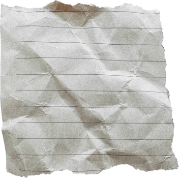Brown Torn Crumpled Old Craft Lined Paper Piece png