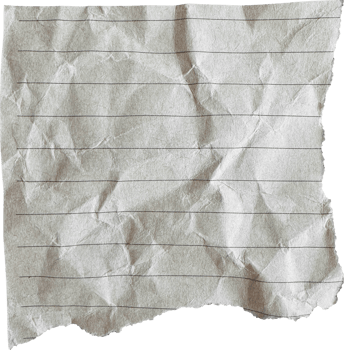 Brown Torn Crumpled Old Craft Lined Paper Piece png