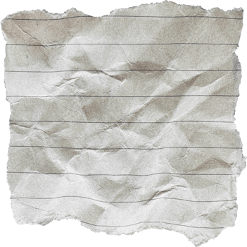 Brown Torn Crumpled Old Craft Lined Paper Piece png