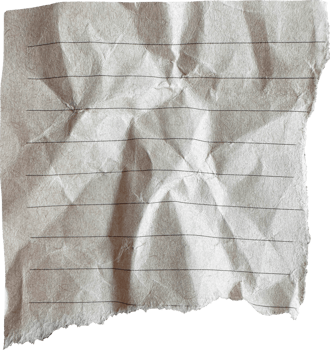 Brown Torn Crumpled Old Craft Lined Paper Piece png