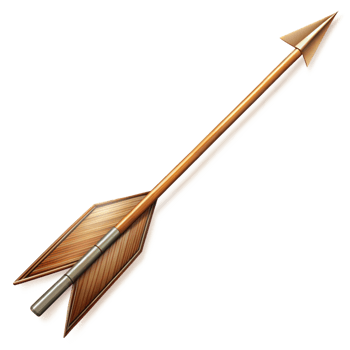 Wooden Arrow on Transparent Background png