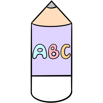 Groovy pencil clipart, Back to school supplies illustration in trendy retro y2k style. png