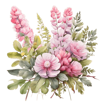 Watercolor Flower Bouquet png