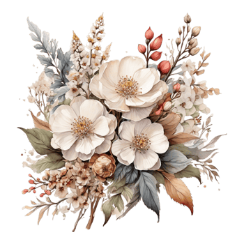 Watercolor Flower Bouquet png