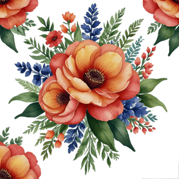 Watercolor Flower Bouquet png