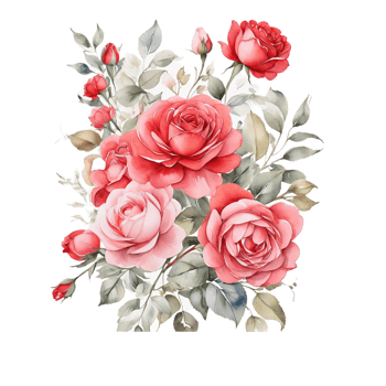 Watercolor Flower Bouquet png