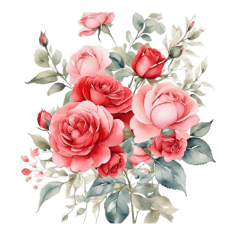 Watercolor Flower Bouquet png