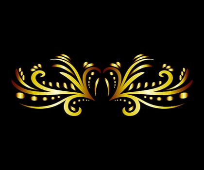Art deco floral curls and swirls Ornamental elements dividers or headers Decorative Vintage line borders or frames in geometric victorian style elegant vintage design antique bordering vector