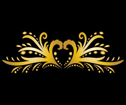 Art deco floral curls and swirls Ornamental elements dividers or headers Decorative Vintage line borders or frames in geometric victorian style elegant vintage design antique bordering vector