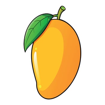Mango cartoon Illustration flat style artwork concept vector