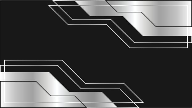 metallic background banner vector