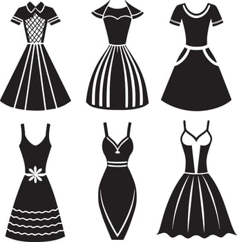 illustration of a women dress isolated white background vector