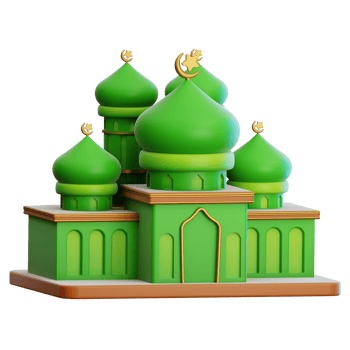Mosque 3d Illustration for web, app, infographic, etc png