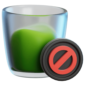 NO DRINK 3d Illustration for web, app, infographic, etc png