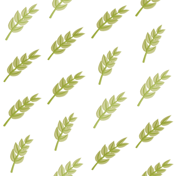 A seamless pattern of tree branches and leaves transparent background in a Smooth shape floral concept,3D illustration png