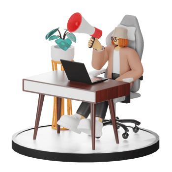 3d illustration Creative Visions of Digital Marketing png
