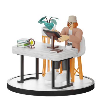 Embracing the Digital Illustrator's Lifestyle in 3D png